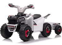 Quad électrique pour enfants avec remorque, batterie 6V7AH, MP3, jouet en plastique pour les enfants de 3 à 8 ans