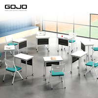 Table d'entraînement moderne multifonctionnelle pliable robuste avec design ergonomique Montage facile pour les ateliers d'espaces de travail flexibles