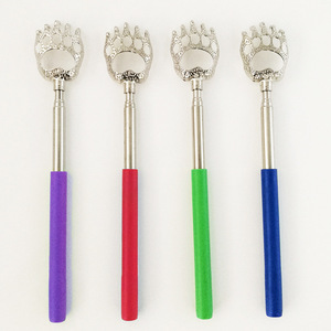 Stainless Steel Telescopic Bear Paw <b>Back</b> <b>Scratcher</b> With Colorful Handle For Household Use - Product Image 1
