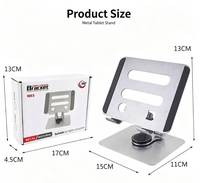 Support de tablette et de téléphone pliable en alliage, réglable en hauteur, support de bureau de 4,7'' à 12,9'', fonction de rotation pour toutes les tailles