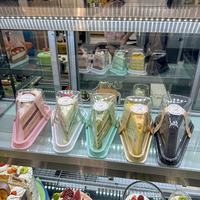 Emballage en blister jetable personnalisé en usine, boîte à gâteau en plastique transparent PVA de qualité alimentaire