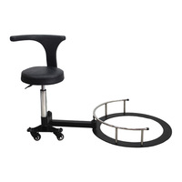 360 °   Chaise de styliste hydraulique pivotante avec base pliable, tabouret de barbier pour coiffeur, technicien en coiffure, salon de coiffure