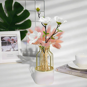 Ramo de Boda Artificial de <span class=keywords><strong>Magnolia</strong></span>, Accesorios de Fotografía de Boda, Flor Artificial para Decoración de Estudio, Sala de Estar, Hogar y Jarrones - Product Image 4