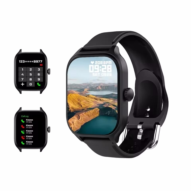 H9 H6 Wireless Smartwatch Answering Calls Calorie Tracking Heart Rate Blood Oxygen Monitoring IP67 Square IPS BLE V5.0