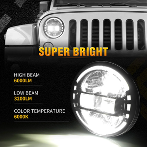 <span class=keywords><strong>Precio</strong></span> de fábrica Loyo, iluminación Led de 7 ", faros redondos con certificado DOT, ojo angular, 60W, faro Led de 7 pulgadas para <span class=keywords><strong>Jeep</strong></span> Wrangler - Product Image 3