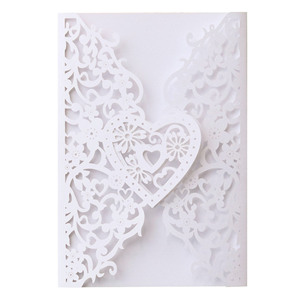 ปกการ์ดอวยพรแบบยุโรปและอเมริกา, ปกการ์ดเชิญงานแต่งงาน, ดีไซน์แบบฉลุลายด้วยเลเซอร์, ซองการ์ดเชิญงานแต่งงาน - Product Image 2