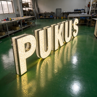 Maßgefertigte 3D Diamant-Facetten LED Leuchtbuchstaben für Juweliergeschäft Boutique Hotel Salon Einkaufszentrum Wasserdicht Außenbereich Großhandel
