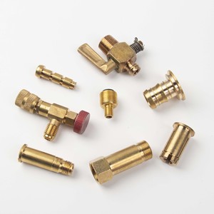 Precision Brass Connector Parts 90 Degree Elbow Three Thread Adapter Round Shape For Plumbing And Industrial Use - Product Image 1