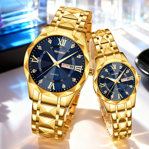 Orologio per Coppie SKMEI 9369/9370 - Cassa in Lega di Zinco, Cinturino in Acciaio Inossidabile, Quadrante 41mm, Larghezza 20mm, Eleganza Quotidiana Moderna - Product Image 3