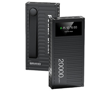 <span class=keywords><strong>Batterie</strong></span> <span class=keywords><strong>externe</strong></span> de secours pour téléphone portable avec double port USB, pour le camping en plein air, 20000 mAh - Product Image 1