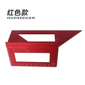 Règle de marquage multifonctionnelle en forme de T pour le travail du bois, guide portable à 45 et 90 degrés, outil de travail du bois en alliage d'aluminium - Product Image 1