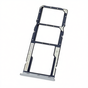 Bandeja para tarjeta SIM Micro SD para Xiaomi Redmi 10A gris - Product Image 2