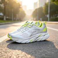 Zapatillas Deportivas para Hombre, de Caña Baja, Color Verde Neón, para Correr, Ligeras, con Amortiguación de Goma, Antideslizantes, con Malla Transpirable para Caminar
