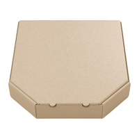 Boîte à pizza octogonale en carton ondulé personnalisée, papier kraft de qualité alimentaire, emballage pour pizza pour restaurant à emporter