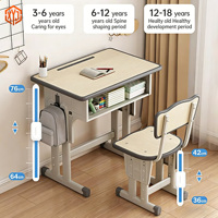 Ensemble de chaises et tables d'école XYJ au meilleur prix, bureau et chaise pour étudiants, pour la maison et le bureau