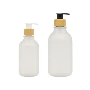 cosmetic lotion luxury shape clear shampoo body shampoo sanitizer pump bottle cosmet plastic bottles for oil for liquid soap