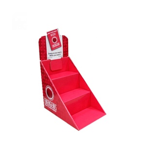 Custom eco-friendly PDQ Display Box moderno portatile griglia perforata banco di cartone Stand per la vendita al dettaglio Merchandising - Product Image 3