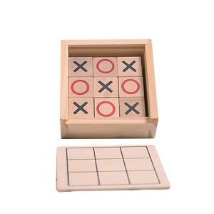 2024 New Style Wooden Tic-tac-toe Chess <strong>Game</strong> Children's Puzzle Logical Thinking Training Two-person Interactive Board <strong>Game</strong> - Product Image 1