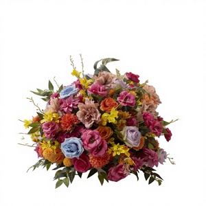 Ramo de Flores Artificiales de Seda Sintética al por Mayor para Bodas, Halloween y Navidad - Product Image 1