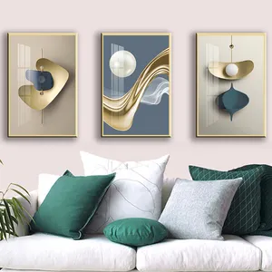 Stile nordico minimalismo cristallo porcellana pittura pittura e arte della parete per la decorazione domestica forma geometrica wall art