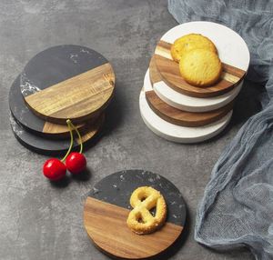 Factory Wholesale Custom Tabletop Protection <b>Mat</b> <b>Cup</b> Holder Acacia Coffee <b>Cup</b> <b>Mats</b> Coaster Marble Insulated Coasters - Product Image 5