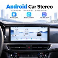 Autoradio Android 14 de 12,3 pouces, 4 Go 64 Go Octa Core avec CarPlay filaire et sans fil, Android Auto, Navigation GPS