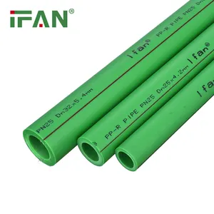 Ifan tubo de água plástico, tubo de água quente e fria, cor verde pn 12.5 16 20 25