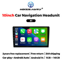 NaviFly X Series Android 14 Car-play Auto 4 cœurs 2+32 Go Écran IPS 1024*600 Autoradio FM Navigation pour Autoradios Universels