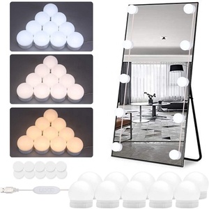Lumière LED pour miroir, lumière <span class=keywords><strong>de</strong></span> maquillage tricolore, lumière <span class=keywords><strong>de</strong></span> miroir USB à intensité variable, ampoules pour miroir <span class=keywords><strong>de</strong></span> vanité <span class=keywords><strong>de</strong></span> 45 mm - Product Image 5