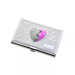 新款时尚产品闪光可爱装饰女性卡护理铝名片夹 - Product Image 2