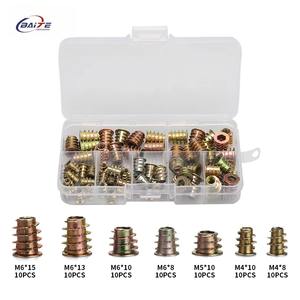 165 adet/240 adet galvanizli demir eklemek ahşap somun altıgen sürücü başkanı mobilya somun aksesuarları M4-M10 takım - Product Image 2