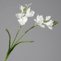 Arrangement floral artificiel fait main en PU de haute qualité, simulation moderne, orchidée des neiges parfumée et narcisse, pour décoration de mariage et de maison