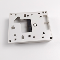 Boîtier de distribution optique FTTH mini 2 ports en ABS pour montage mural intérieur, plaque frontale fibre optique avec adaptateur SC