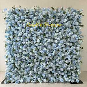 O-FW727 Wedding Baby Shower Background Silk Flower Wall Panel Customs 5D Artificial <strong>Sunflower</strong> Flower Wall <strong>Backdrop</strong> 8ft x 8ft - Product Image 6
