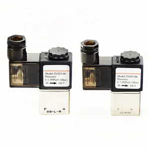 SHINYEE-Válvula Solenoide 2V025, válvula de solenoide en miniatura de 2 vías, 2 posiciones, válvulas de aire normalmente cerradas