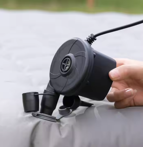 Gran oferta, bomba eléctrica para colchón <span class=keywords><strong>de</strong></span> aire, compresor Inflador <span class=keywords><strong>de</strong></span> plástico para acampar, hogar, barco, conveniente colchón <span class=keywords><strong>de</strong></span> aire portátil - Product Image 1