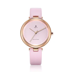 Best Selling Slim Leather Women Watches Pink Ladies Bracelet Watch Wholesale Casual Fashion Women Quartz Watches Suppliers