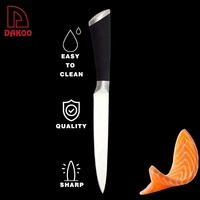 Couteau à sushi de cuisine DAKOO personnalisé avec manche recouvert de TPR 430, couteau à poisson Santoku de 6,5 pouces