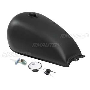 Tanque de Gasolina para Motocicleta de 9L 2.4Gal, Tanque de Combustible Estilo Cafe Racer con Tapa de Tanque de Aceite para Suzuki GN125 GN250 - Product Image 2