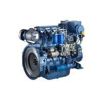 Nouveau moteur diesel marin Weichai Wp4 à 4 temps refroidi par eau, 4 cylindres, hors-bord, 55/60/65/70/80/82/85/90/100/115 ch