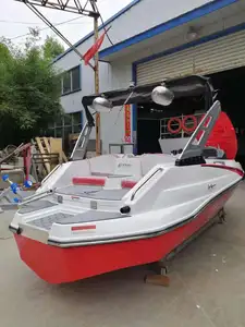 Catamarán de aluminio deportivo directo de fábrica, barco de pesca, yates de lujo de 7,3 m
