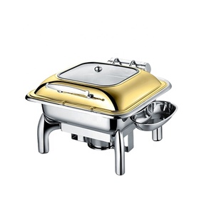 Buffet-Speisenwärmer: Modernes, luxuriöses High-End-Edelstahl-Chafing-Dish-Set für Hotels und Gastronomie - Product Image 2