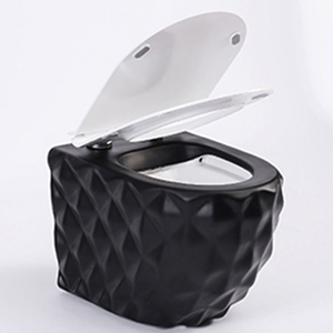 สุขภัณฑ์ติดผนังสองด้านสีทองห้องน้ำห้องสุขาเซรามิกสำหรับโรงแรมสไตล์ใหม่ - Product Image 4