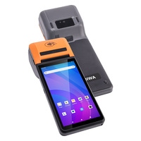 جهاز نقاط البيع UNIWA V4P للعمل بنظام أندرويد، شاشة 6 بوصات، 4G، NFC، جهاز PDA بنظام أندرويد 13 محمول باليد مع طابعة