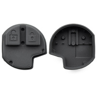 Clé de voiture télécommandée à 2 boutons avec coussinet en caoutchouc de silicone