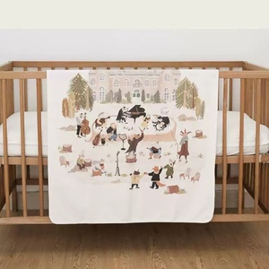 Tapis à langer portable pliable en coton biologique pour nouveau-né, matelas imperméable pour bébé, tapis de jeu - Product Image 5