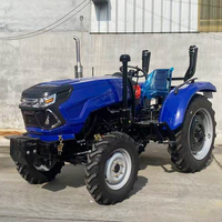 Forte puissance 80 HP charrue pose tracteurs rizière ferme tracteur à roues multifonctionnel remplaçable accessoire tracteurs cultivateur