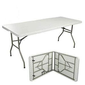 6ft Banquet Party <b>Plastic</b> Hdpe Dining <b>Table</b> Mesas De Comedor Mesa Plegable for Party - Product Image 1