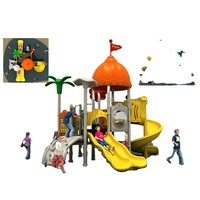 Toboggan de jeu pour enfants MUTONG durable en acier et plastique combinés, avec design personnalisable pour les parcs et jardins publics, utilisation en extérieur