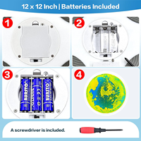 Jouets sensoriels, dalles sensorielles lumineuses LED, dalles de sol liquides changeantes de couleur visuelle pour l'autisme, stimulation tactile
